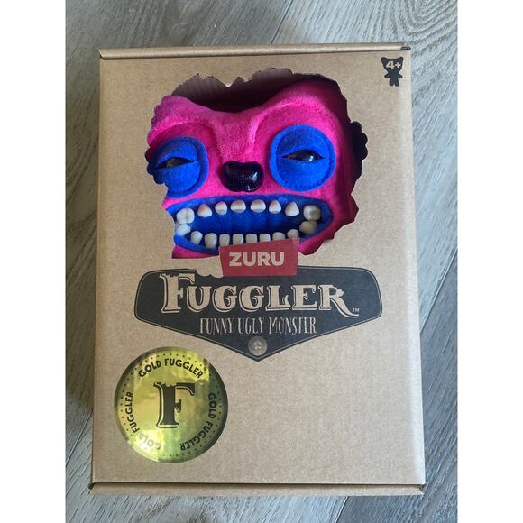 ZURU Fuggler Funny Ugly Monster Gold Fuggler Human Like Teeth 9” - Picture 1 of 3